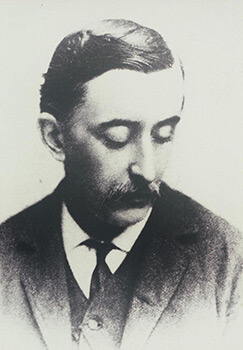 Portrait of Lafcadio Hearn, 1889. Photograph by Fredrick Gutekunst. From The Lafcadio Hearn Library, University of Toyama Central Library.  Portrait of Lafcadio Hearn, 1889. Photograph by Fredrick Gutekunst. From The Lafcadio Hearn Library, University of Toyama Central Library.