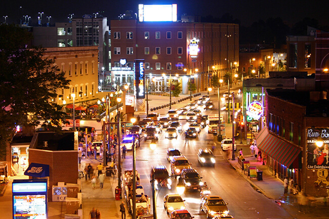 Amie Vanderford, Beale Street at night, Memphis, Tennessee, 2005.