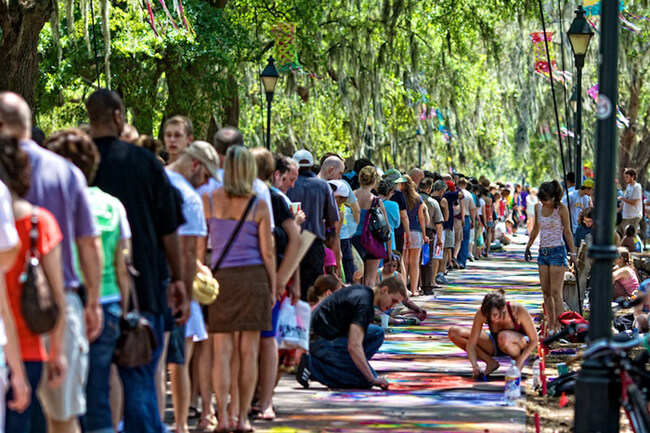 Susan Dennis, SCAD Sidewalk Arts Festival, Savannah, Georgia, 2009.