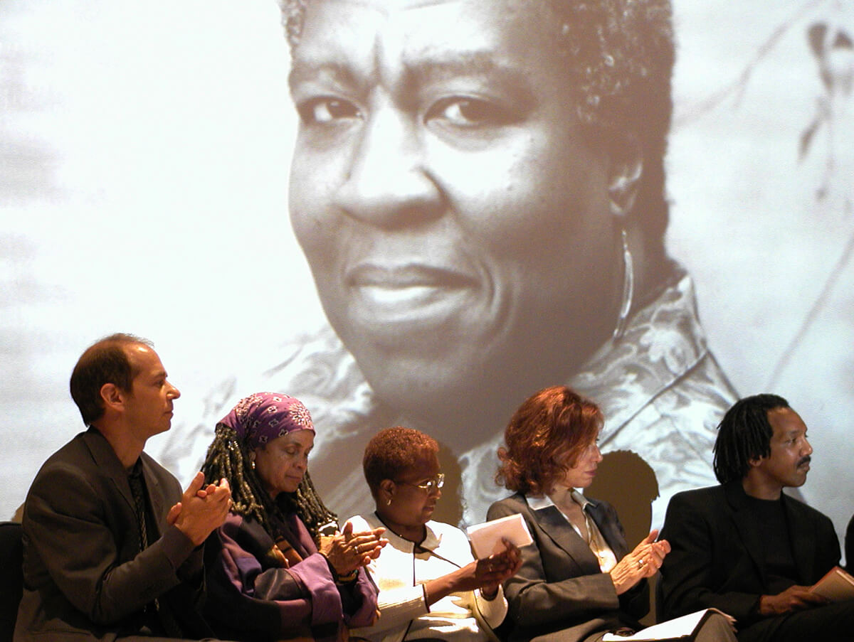 Tribute to Octavia Butler, New York, June 5, 2006. Photograph by Flickr user Houari B. Creative Commons license CC BY-SA 2.0.