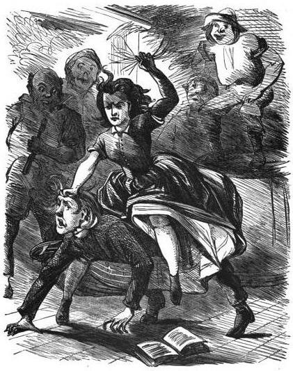 Bart Davis's Dance, ca. 1867. Illustration by Justin Howard. Originally published in George Washington Harris's Sut Lovingood (Dick & Fitzgerald, 1867). Courtesy of Wikimedia Commons. Image is in public domain.