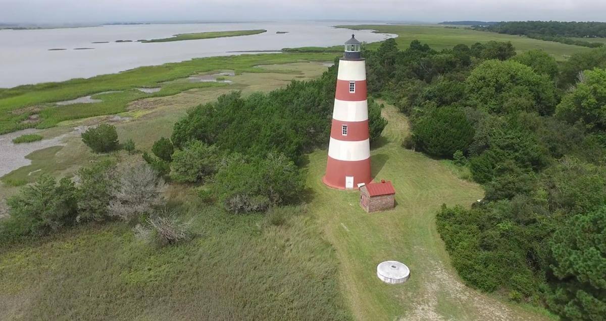 Lighthouse on Sapelo Island, Georgia, 2015. Screenshot courtesy of Southern Spaces. Lighthouse on Sapelo Island, Georgia, 2015. Screenshot courtesy of Southern Spaces.