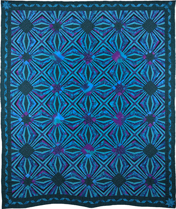 Infinity, 1995. © Gwendolyn A. Magee. Pieced, quilted, and stitched, fabrics. 105.5''x90''. Collection D. E. Magee. Photography © 2014 Dave Dawson Photography. Infinity, 1995. © Gwendolyn A. Magee. Pieced, quilted, and stitched, fabrics. 105.5''x90''. Collection D. E. Magee. Photography © 2014 Dave Dawson Photography.