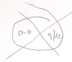 Unidentified code, hand-drawn from memory. Drawing by Frederick Barton. Unidentified code, hand-drawn from memory. Drawing by Frederick Barton.