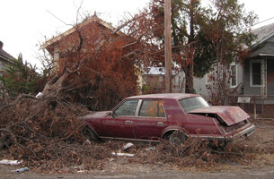 1009 Jourdan Avenue near N. Rampart Street. Holy Cross, New Orleans, Louisiana, November 4, 2005. Photograph by Ian J. Cohn. © Ian J. Cohn. 1009 Jourdan Avenue near N. Rampart Street. Holy Cross, New Orleans, Louisiana, November 4, 2005. Photograph by Ian J. Cohn. © Ian J. Cohn.