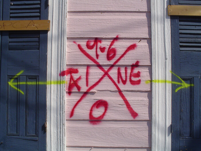 Bywater, New Orleans, Louisiana, October 2005. Photograph by Richard Campanella. Originally published in Richard Campanella’s Geographies of New Orleans: Urban Fabrics Before the Storm (University of New Orleans Press, 2006). © Richard Campanella. Bywater, New Orleans, Louisiana, October 2005. Photograph by Richard Campanella. Originally published in Richard Campanella’s Geographies of New Orleans: Urban Fabrics Before the Storm (University of New Orleans Press, 2006). © Richard Campanella.
