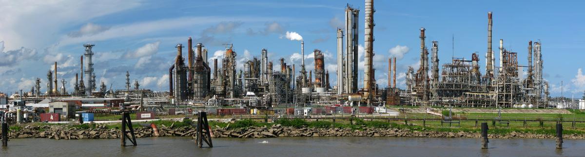 New Orleans Oil Refinery, New Orleans, Louisiana, October 14, 2010. Photograph by Flickr user Steve Selwood. Creative Commons license CC BY-NC-SA 2.0. New Orleans Oil Refinery, New Orleans, Louisiana, October 14, 2010. Photograph by Flickr user Steve Selwood. Creative Commons license CC BY-NC-SA 2.0.