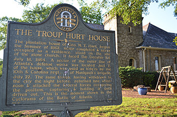Troup Hurt House and converted church, Degress Avenue, Atlanta, Georgia, May 10, 2014. Photograph by Daniel Pollock.