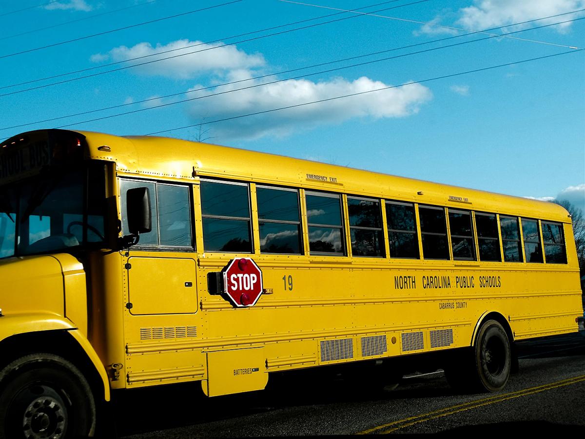 North Carolina school bus. Photograph by Flickr user Dale Moore. Creative Commons license CC BY-NC-ND 2.0. North Carolina school bus. Photograph by Flickr user Dale Moore. Creative Commons license CC BY-NC-ND 2.0.
