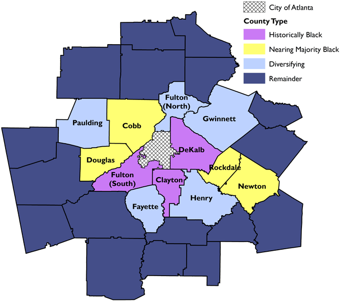 County type. Sources: 2000 Census; 2010 Census; author. County type. Sources: 2000 Census; 2010 Census; author.