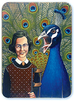Dan Murdoch's portrait for the zine, featuring O'Connor holding her crutch. Portrait by Dan Murdoch. Courtesy of Dan Murdoch and Brooke Hatfield. Dan Murdoch's portrait for the zine, featuring O'Connor holding her crutch. Portrait by Dan Murdoch. Courtesy of Dan Murdoch and Brooke Hatfield.