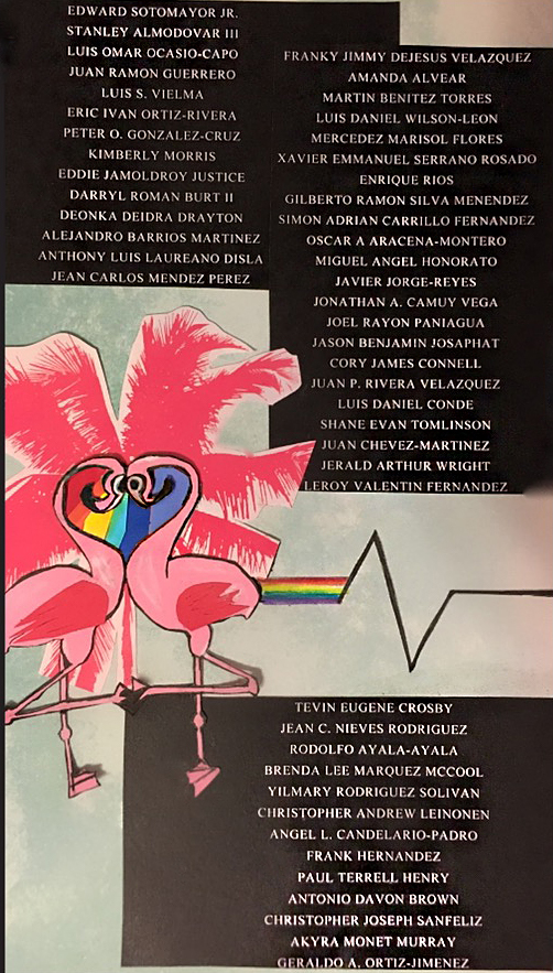 Say Their Names, Orlando Pulse collage by Eric Solomon, August 2016. Say Their Names, Orlando Pulse collage by Eric Solomon, August 2016.