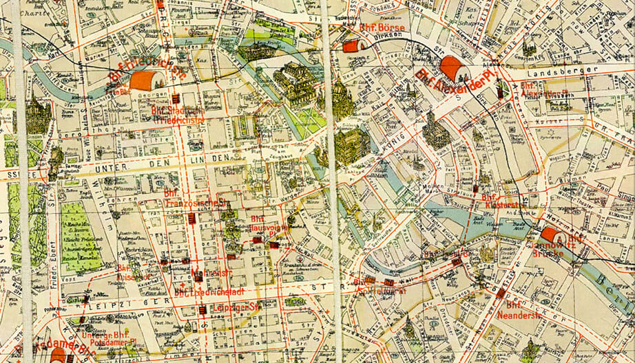 1926 Pharus Map of Berlin, Andrew Battista’s “Spatial Humanities and Modes of Resistance: a Review of Hypercities," September 15, 2015. Screenshot courtesy of Southern Spaces.  1926 Pharus Map of Berlin, Andrew Battista’s “Spatial Humanities and Modes of Resistance: a Review of Hypercities," September 15, 2015. Screenshot courtesy of Southern Spaces.