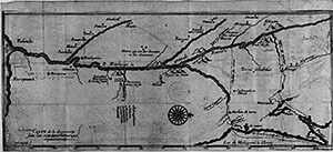 "Carte de la decouverte faite l'an 1673 dans l'Amerique septentrionale," 1681. Earliest known map of the Mississippi River, by Father Jacques Marquette, but credited to Melchisédec Thévenot. The engraver was likely Jean Baptiste Liébaux. Courtesy of the John Carter Brown Library at Brown University, JCB Map Collection, 05266–1. "Carte de la decouverte faite l'an 1673 dans l'Amerique septentrionale," 1681. Earliest known map of the Mississippi River, by Father Jacques Marquette, but credited to Melchisédec Thévenot. The engraver was likely Jean Baptiste Liébaux. Courtesy of the John Carter Brown Library at Brown University, JCB Map Collection, 05266–1.